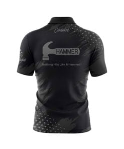 Alternative view of Hammer Dapper Quick Ship CoolWick Sash Zip Bowling Jersey