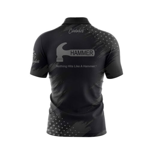 Hammer Dapper Quick Ship CoolWick Sash Zip Bowling Jersey - Image 2