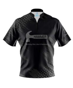 Hammer Dapper Quick Ship CoolWick Sash Zip Bowling Jersey