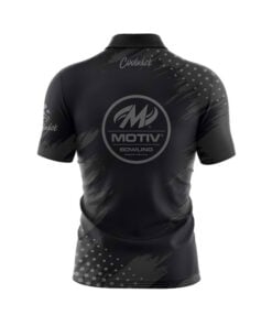Alternative view of Motiv Dapper Quick Ship CoolWick Sash Zip Bowling Jersey
