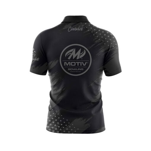 Motiv Dapper Quick Ship CoolWick Sash Zip Bowling Jersey - Image 2