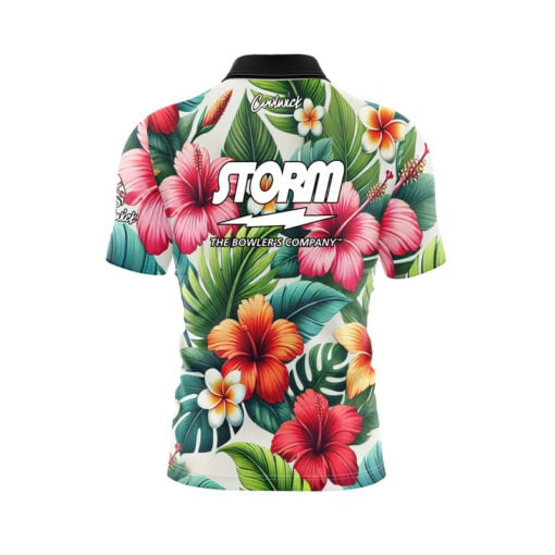 Storm Lei Quick Ship CoolWick Sash Zip Bowling Jersey - Image 2