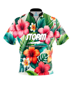 Storm Lei Quick Ship CoolWick Sash Zip Bowling Jersey