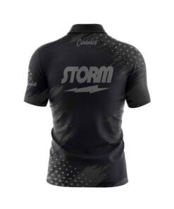 Alternative view of Storm Dapper Quick Ship CoolWick Sash Zip Bowling Jersey