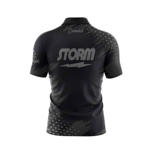 Storm Dapper Quick Ship CoolWick Sash Zip Bowling Jersey - Image 2