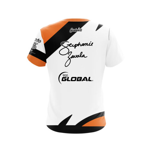 900 Global Stephanie Zavala HD Inspired CoolWick Bowling Jersey - Image 2