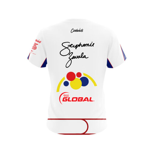 900 Global Stephanie Zavala RB Inspired CoolWick Bowling Jersey - Image 2