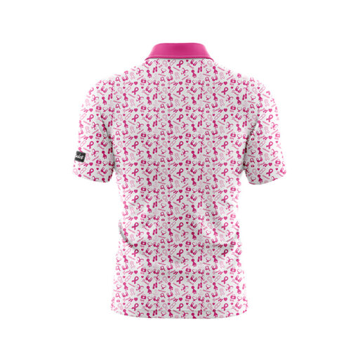 CoolWick Breast Cancer Awareness Everyday Button Polo - Image 2