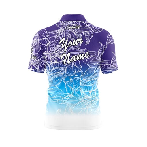 Beautiful Leaf Fast Track CoolWick Bowling Jersey - Image 3