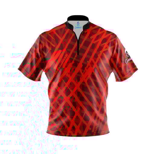 Prickled Stripes Fast Track CoolWick Bowling Jersey