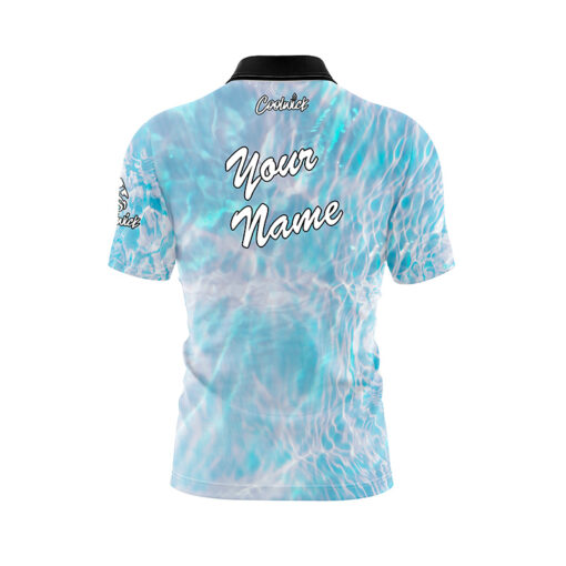 Summer Pool Day Fast Track CoolWick Bowling Jersey - Image 3