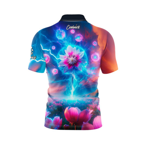 Flower Energy Fast Track CoolWick Bowling Jersey - Image 2