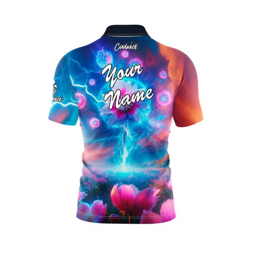 Flower Energy Fast Track CoolWick Bowling Jersey - Image 3