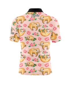 Alternative view of Flowery Sloths Fast Track CoolWick Bowling Jersey