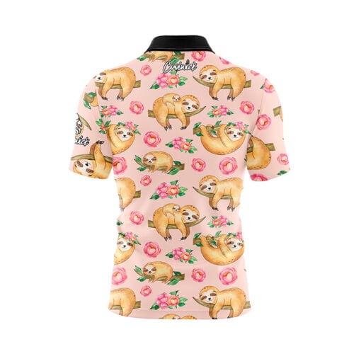 Flowery Sloths Fast Track CoolWick Bowling Jersey - Image 2