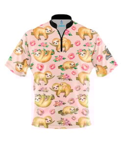 Flowery Sloths Fast Track CoolWick Bowling Jersey