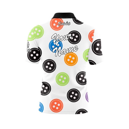 Sewing Buttons Fast Track CoolWick Bowling Jersey - Image 3