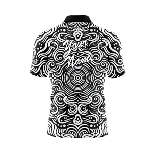 Psycho Swirls Fast Track CoolWick Bowling Jersey - Image 3