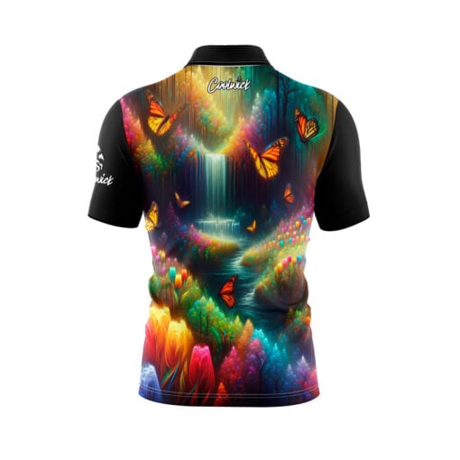 Social Butterfly Fast Track CoolWick Bowling Jersey - Image 2