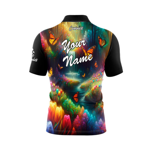 Social Butterfly Fast Track CoolWick Bowling Jersey - Image 3