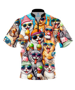 Summer Cats Fast Track CoolWick Bowling Jersey