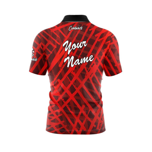 Prickled Stripes Fast Track CoolWick Bowling Jersey - Image 3