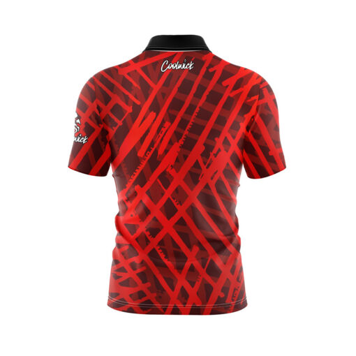 Prickled Stripes Fast Track CoolWick Bowling Jersey - Image 2