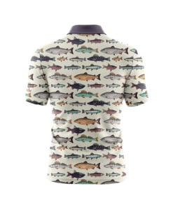 Alternative view of CoolWick Fishin' Everyday Button Polo
