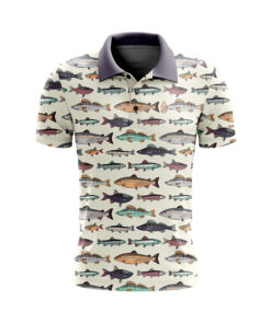 CoolWick Fishin' Everyday Button Polo