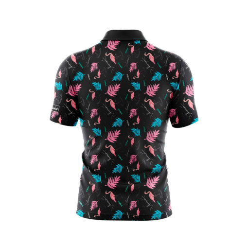 CoolWick Flamingo Summer Everyday Button Polo - Image 2