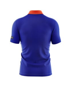 Alternative view of CoolWick Blue Orange Everyday Button Polo