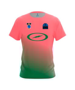 Storm Gazmine "GG" Mason Blush Pink Forest Green CoolWick Bowling Jersey