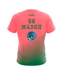 Alternative view of Storm Gazmine "GG" Mason Blush Pink Forest Green CoolWick Bowling Jersey