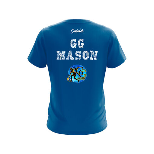 Storm Gazmine "GG" Mason Classic Blue White CoolWick Bowling Jersey - Image 2