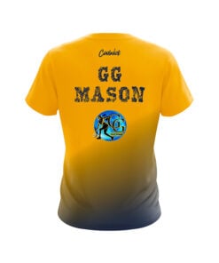 Alternative view of Storm Gazmine "GG" Mason Mustard Yellow Navy Blue CoolWick Bowling Jersey