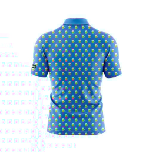 CoolWick Glass of Beer Everyday Button Polo - Image 2