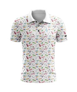 CoolWick Golf Adventures Everyday Button Polo