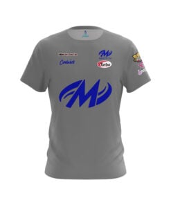 Motiv Erin McCarthy Solid Grey Dark Blue CoolWick Bowling Jersey