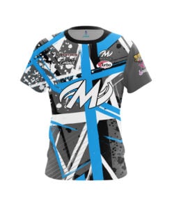 Motiv Erin McCarthy Light Blue Grunge CoolWick Bowling Jersey