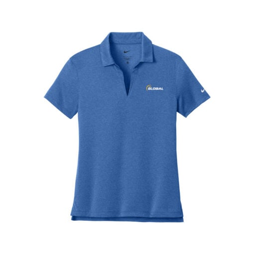 900 Global Women's Nike Dri-FIT Smooth Heather Bowling Polo - Image 2