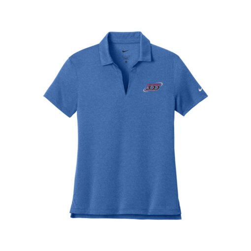 Columbia 300 Women's Nike Dri-FIT Smooth Heather Bowling Polo - Image 3