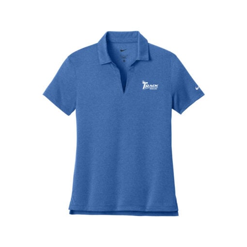 Track Women's Nike Dri-FIT Smooth Heather Bowling Polo - Image 3