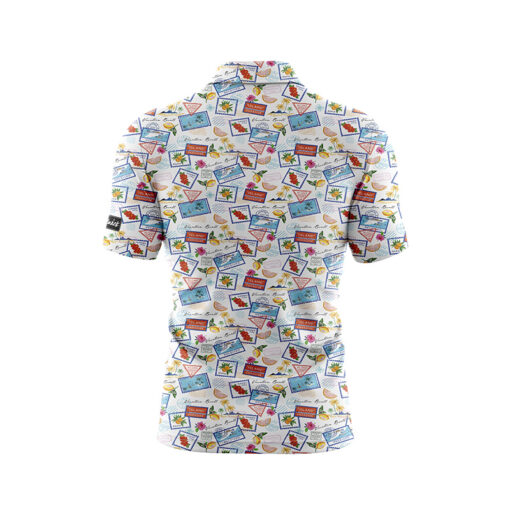 CoolWick Paradise Stamps Everyday Button Polo - Image 2