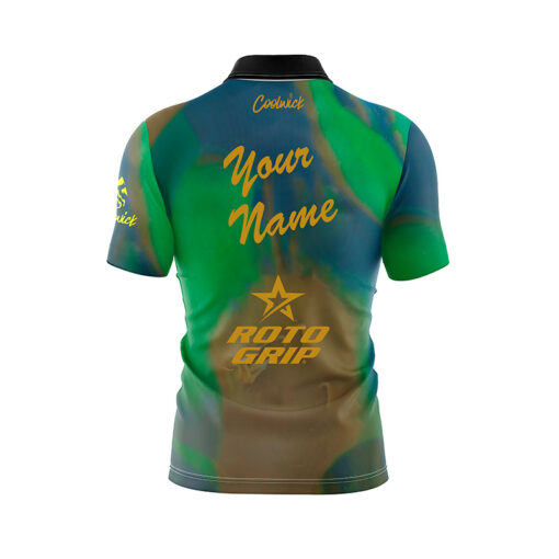 Roto Grip Hustle Earth Fast Track CoolWick Bowling Jersey - Image 3