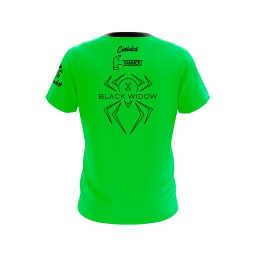 Hammer Black Widow Toxin Solid CoolWick Bowling Jersey - Image 2