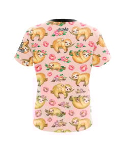 Alternative view of Flowery Sloths CoolWick Bowling Jersey