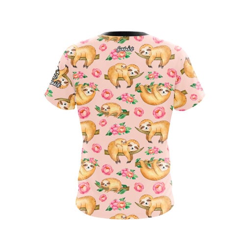 Flowery Sloths CoolWick Bowling Jersey - Image 2