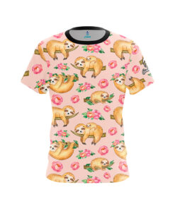 Flowery Sloths CoolWick Bowling Jersey