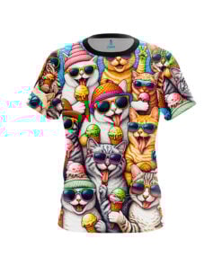 Summer Cats CoolWick Bowling Jersey