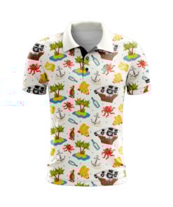 CoolWick Treasure Hunting Everyday Button Polo